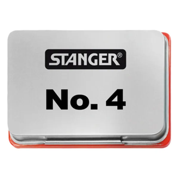 Подушка штемпельна 68х48мм червона No.4 Stanger (380003) - Фото 5