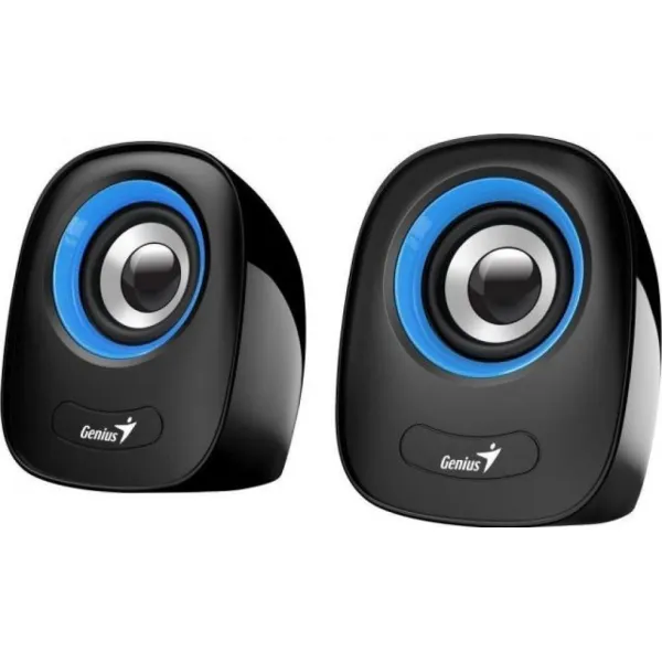 Система акустическая SP-Q160, 2.0, USB-А, mini-jack, синяя Genius (31730027403) - Фото 7
