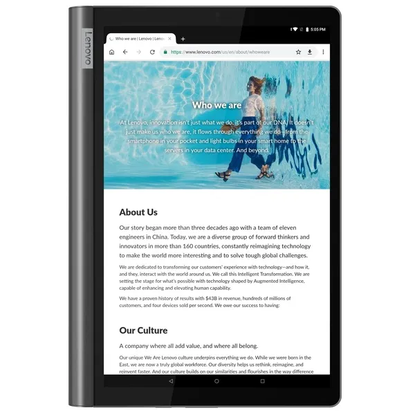 Планшет Yoga Smart Tab 4,64 GB,WiFi,сірий LENOVO (ZA3V0040UA) - Фото 6
