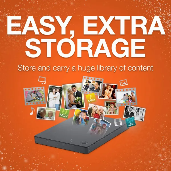 Диск жесткий внешний портативный 1TB USB 3.0 Basic Seagate (STJL1000400) - Фото 3