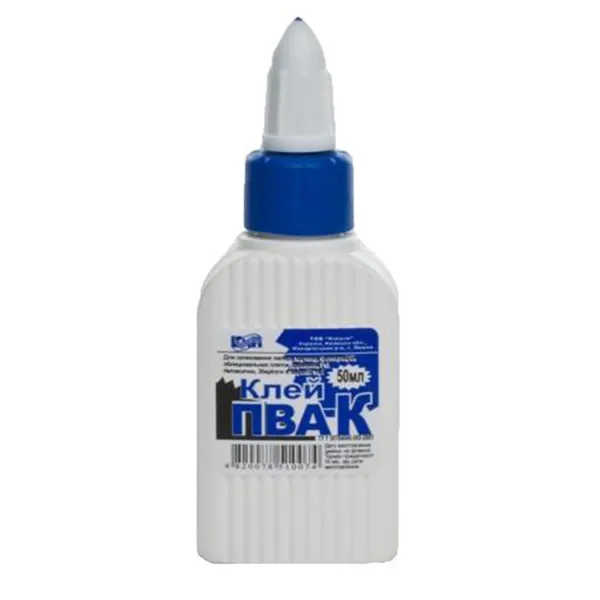 Клей ПВА-К 50 мл із супер ковпачком КіП (GLUEKIPPVA50ML) - Фото 5