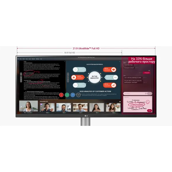 Монітор 34" 34WL500-B LG (34WL500-B) - Фото 6