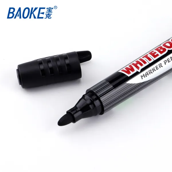 Маркер для сухостираємих дощок, 2.5 мм чорний Baoke (MP399-black) - Фото 1