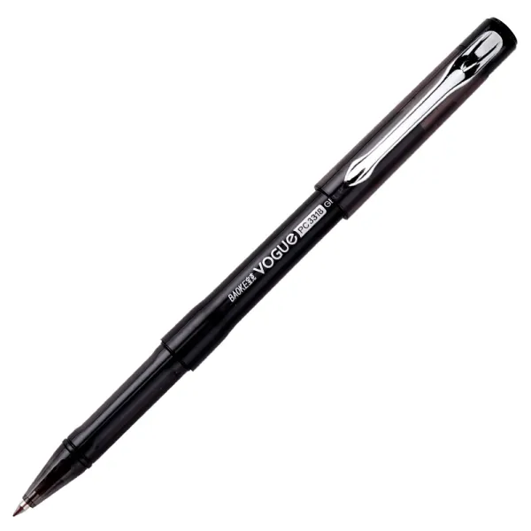 Ручка гелевая 0.5 мм, черная Vogue Baoke (PC3318-black) - Фото 5