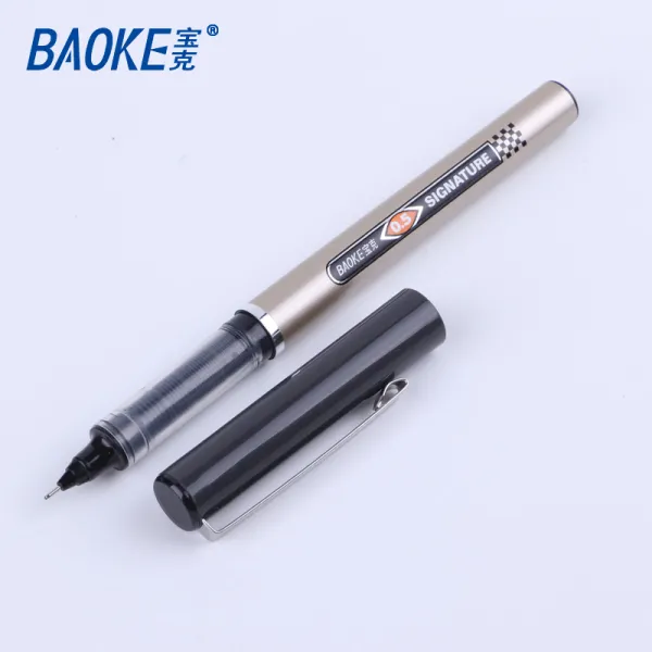 Ручка-роллер 0.5 мм, черная Signature Baoke (BK111-black) - Фото 1