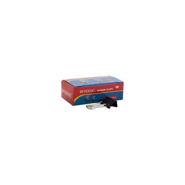 Біндери 15 мм, 12 шт, чорні H-Tone (JJ40316-15)