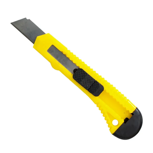 Ніж канцелярський 18 мм жовтий H-Tone (JJ40605A) - Фото 1