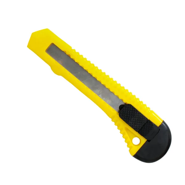 Ніж канцелярський 18 мм жовтий H-Tone (JJ40605A) - Фото 1