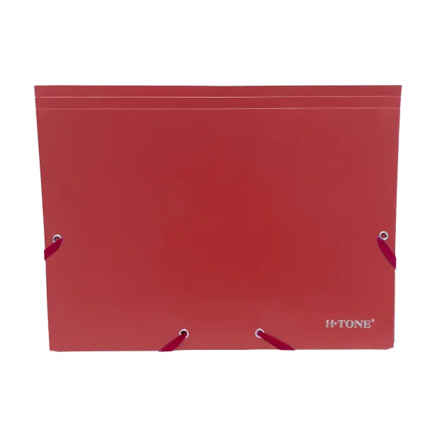 Папка пластикова на гумках А4, червона H-Tone (JJ40941-red)