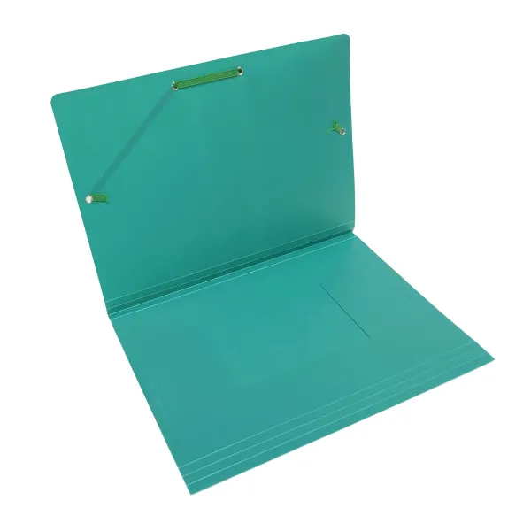 Папка пластикова на гумках А4, зелена H-Tone (JJ40941-green) - Фото 1