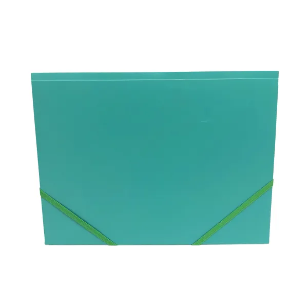 Папка пластикова на гумках А4, зелена H-Tone (JJ40941-green) - Фото 2