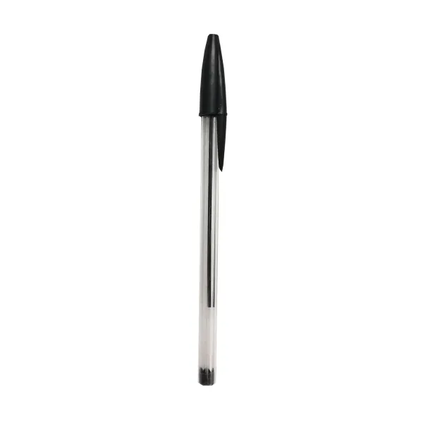 Ручка кулькова 0,7 мм, чорна, уп. 50 шт H-Tone (JJ20103-black) - Фото 2