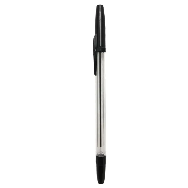 Ручка шариковая 0.7 мм, черная, уп. 50 шт. H-Tone (JJ20101C-black) - Фото 2