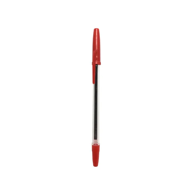 Ручка шариковая 0.7 мм, красная, уп. 50 шт. H-Tone (JJ20101C-red) - Фото 2