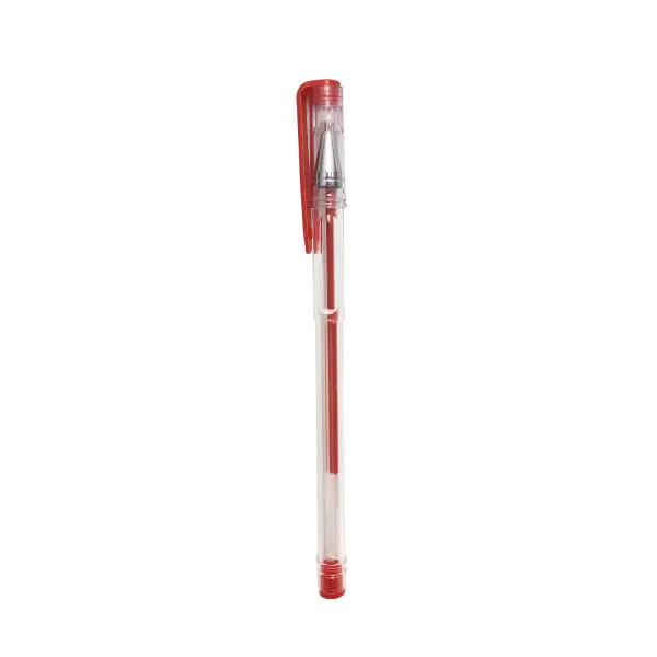 Ручка гелева 0,5 мм, червона, уп. 40 шт. УЦІНКА H-Tone (JJ20201-red) - Фото 1
