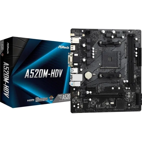 Материнская плата A520M-HDV ASRock (A520M-HDV) - Фото 1