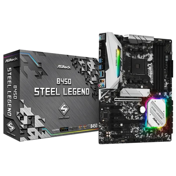 Материнська плата B450 STEEL LEGEND ASRock (B450_STEEL_LEGEND) - Фото 3