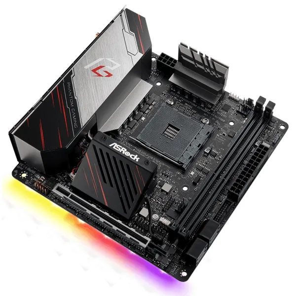Материнська плата X570 Phantom Gaming-ITX ASRock (X570_PHANTOM_GAM-ITX/TB3) - Фото 3