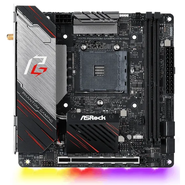 Материнська плата X570 Phantom Gaming-ITX ASRock (X570_PHANTOM_GAM-ITX/TB3)