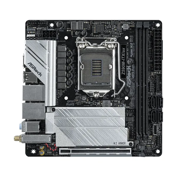 Материнская плата Z590 PHANTOM GAMING 4 ASRock (Z590M-ITX/AX) - Фото 2