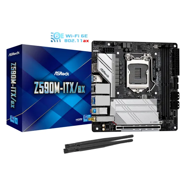Материнская плата Z590 PHANTOM GAMING 4 ASRock (Z590M-ITX/AX)