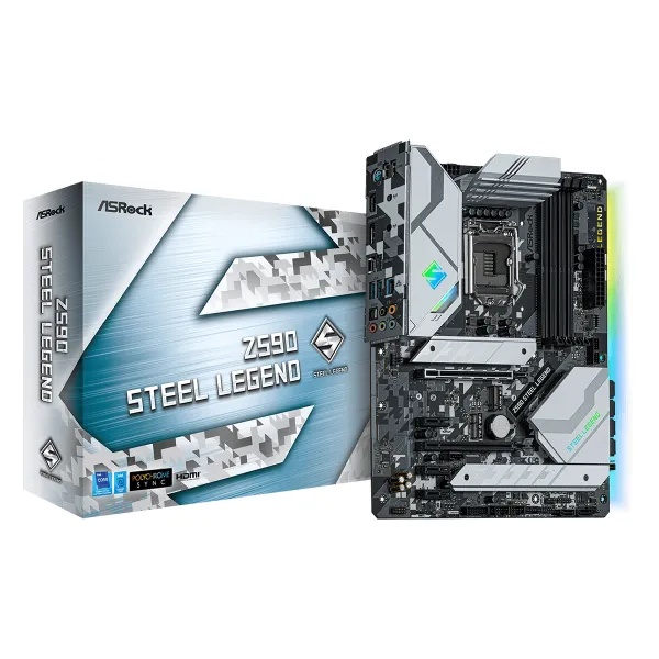Материнська плата Z590 PHANTOM GAMING 4 ASRock (Z590_STEEL_LEGEND) - Фото 2