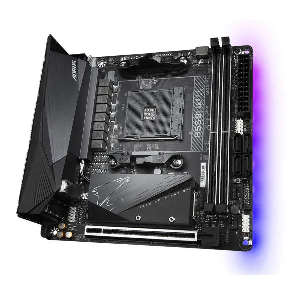 Материнська плата  B550I AORUS PRO AX GIGABYTE (B550I_AORUS_PRO_AX) - Фото 1