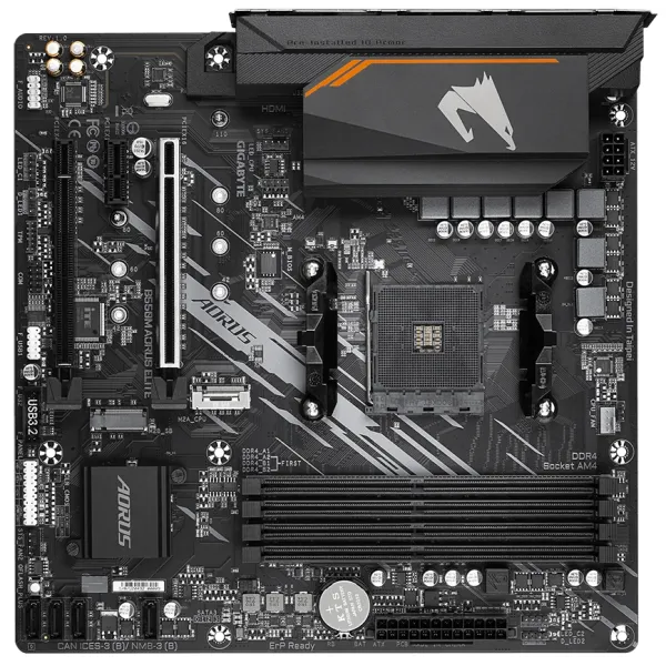 Материнська плата  B550M AORUS ELITE GIGABYTE (B550M_AORUS_ELITE) - Фото 3