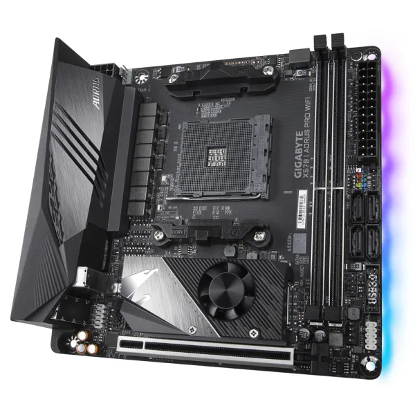 Материнська плата  X570I AORUS PRO GIGABYTE (X570I_AORUS_PRO_WIFI) - Фото 2
