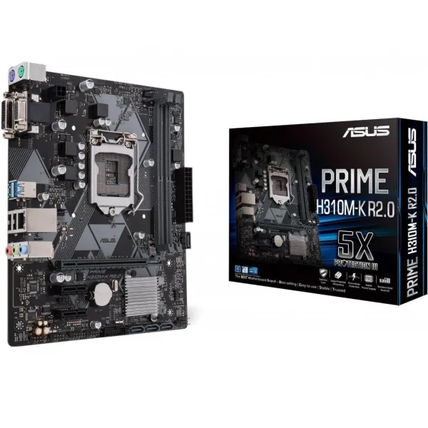 Материнська плата PRIME H310M-K R2.0 ASUS (PRIME H310M-K R2.0) - Фото 2
