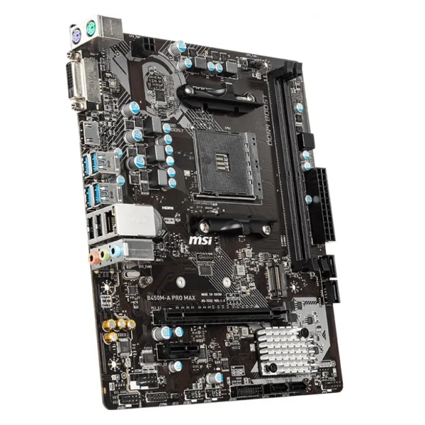 Материнська плата B450M-A PRO MAX MSI (B450M-A PRO MAX) - Фото 1