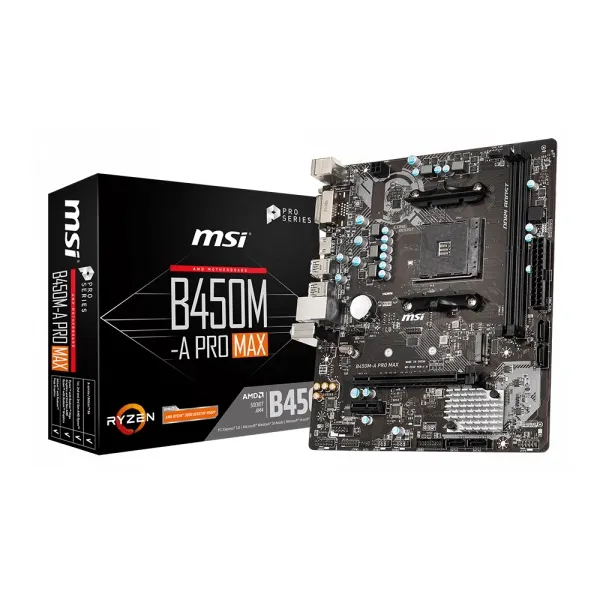 Материнська плата B450M-A PRO MAX MSI (B450M-A PRO MAX) - Фото 3
