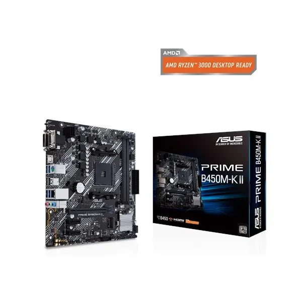 Материнська плата PRIME B450M-K II ASUS (PRIME B450M-K II) - Фото 2