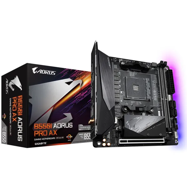Материнская плата B550I AORUS PRO AX GIGABYTE (B550I AORUS PRO AX) - Фото 1