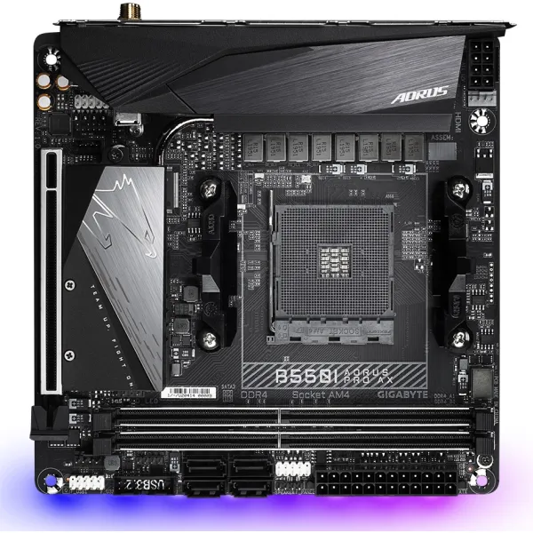 Материнская плата B550I AORUS PRO AX GIGABYTE (B550I AORUS PRO AX) - Фото 4