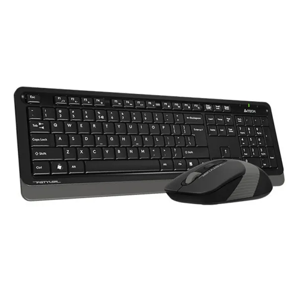 Комплект клавиатура и мышь беспроводной Fstyler FG1010 черно-серый A4Tech (FG1010 (Grey) - Фото 2