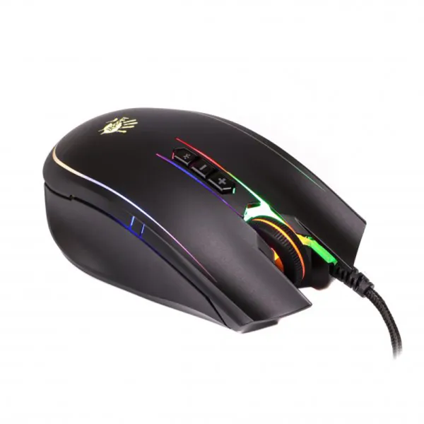 Мышь проводная игровая Neon XGlide черная A4Tech (Q81 Bloody Curve) - Фото 1