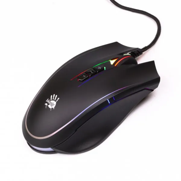 Мышь проводная игровая Neon XGlide черная A4Tech (Q81 Bloody Curve) - Фото 2
