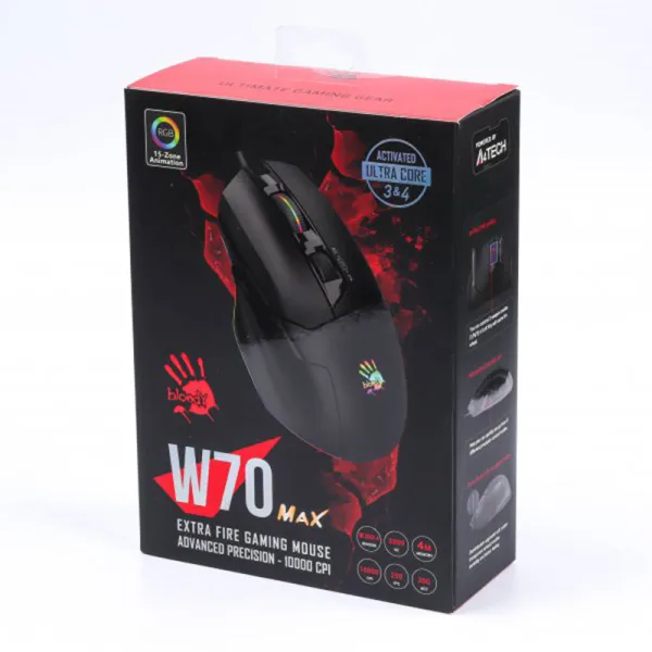 Мышь игровая, W70 Max, Bloody Activated, A4tech (W70 Max Bloody (Stone black)) - Фото 5