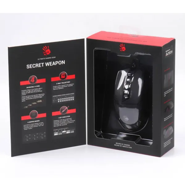 Мышь игровая, W70 Max, Bloody Activated, A4tech (W70 Max Bloody (Stone black)) - Фото 6
