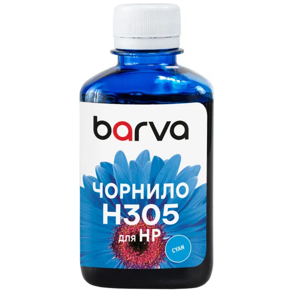 Чорнило для HP 305 спеціальне 180 мл, водорозчинне, блакитне Barva (H305-779) - Фото 26