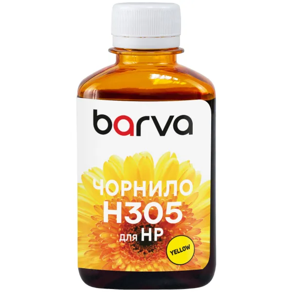 Чорнило для HP 305 спеціальне 180 мл, водорозчинне, жовте Barva (H305-781) - Фото 28