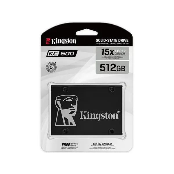 Накопичувач SSD KC600 512GB, 2.5", SATA  Kingston (SKC600/512G) - Фото 3