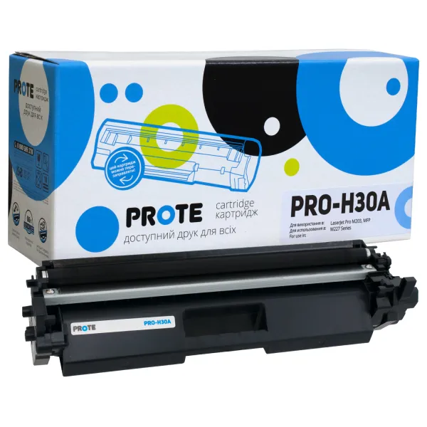 Тонер-картридж совместимый HP 30A (CF230A) Prote (PRO-H30A) - Фото 6