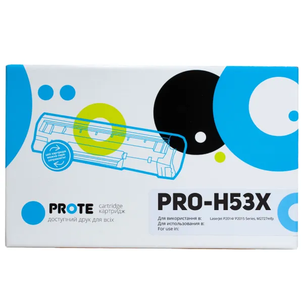 Картридж совместимый HP 53X (Q7553X) Prote (PRO-H53X) - Фото 2