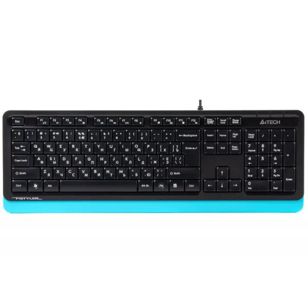 Клавіатура USB Fstyler FK10, чорно-блакитна A4tech (FK10 (Blue))