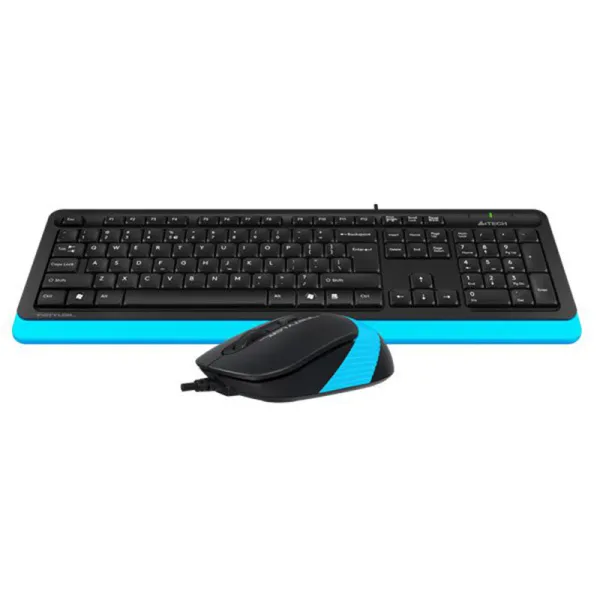 Комплект клавиатура и мышь USB Fstyler F1010 черно-голубой A4tech (F1010 (Blue) - Фото 3