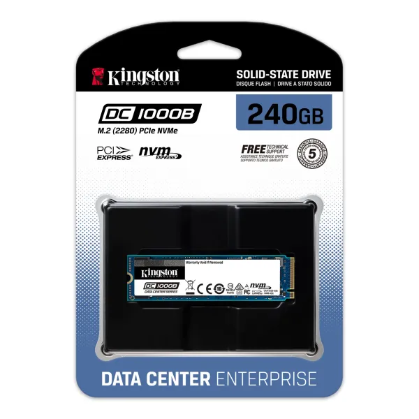 Накопитель SSD DC1000B 240GB, M.2,PCIe 3.0  Kingston (SEDC1000BM8/240G) - Фото 1