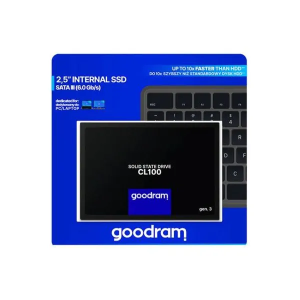 Накопитель SSD 240GB, 2.5", SATA  GoodRAM (SSDPR-CL100-240-G3) - Фото 3
