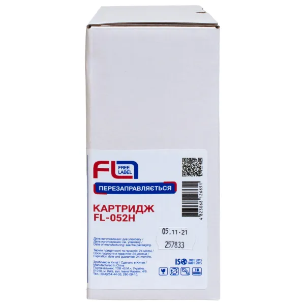 Картридж сумісний Canon 052 H Free Label (FL-052H) - Фото 1